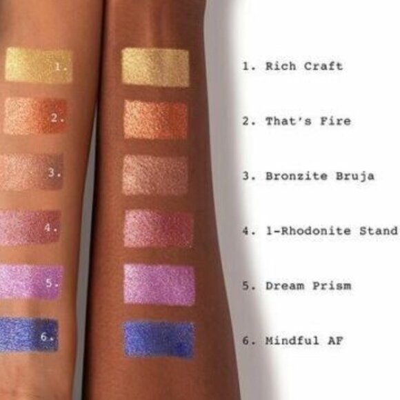 SMASHBOX + THE HOODWITCH Crystalized Always On Liquid Eye Shadow RHODONITE STAND - Picture 6 of 9